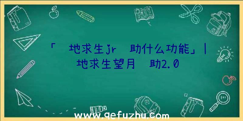 「绝地求生jr辅助什么功能」|绝地求生望月辅助2.0